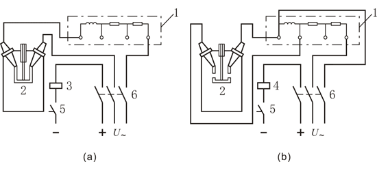 斷路器分、合閘時間測量原理接線圖